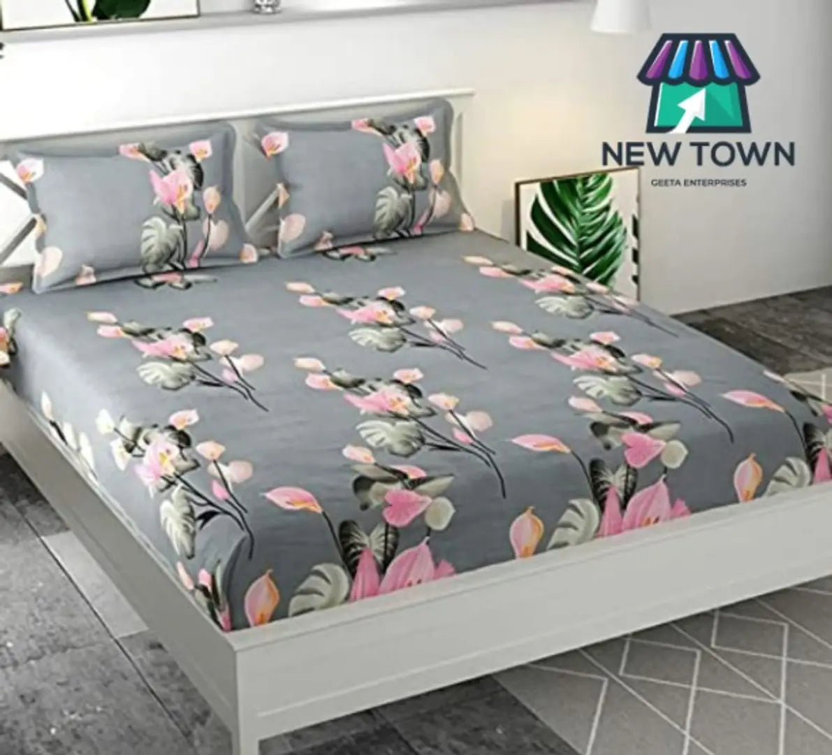 NEWTOWN Elastic Fitted Bedsheet