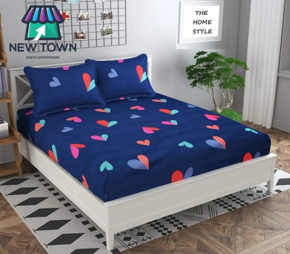 NEWTOWN Elastic Fitted Bedsheet